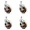 Service Caster 5 Inch High Temp Phenolic Swivel 1/2 Inch Threaded Stem Caster Set with Brake SCC SCC-TS20S514-PHRHT-TLB-121315-4 - alternate 1